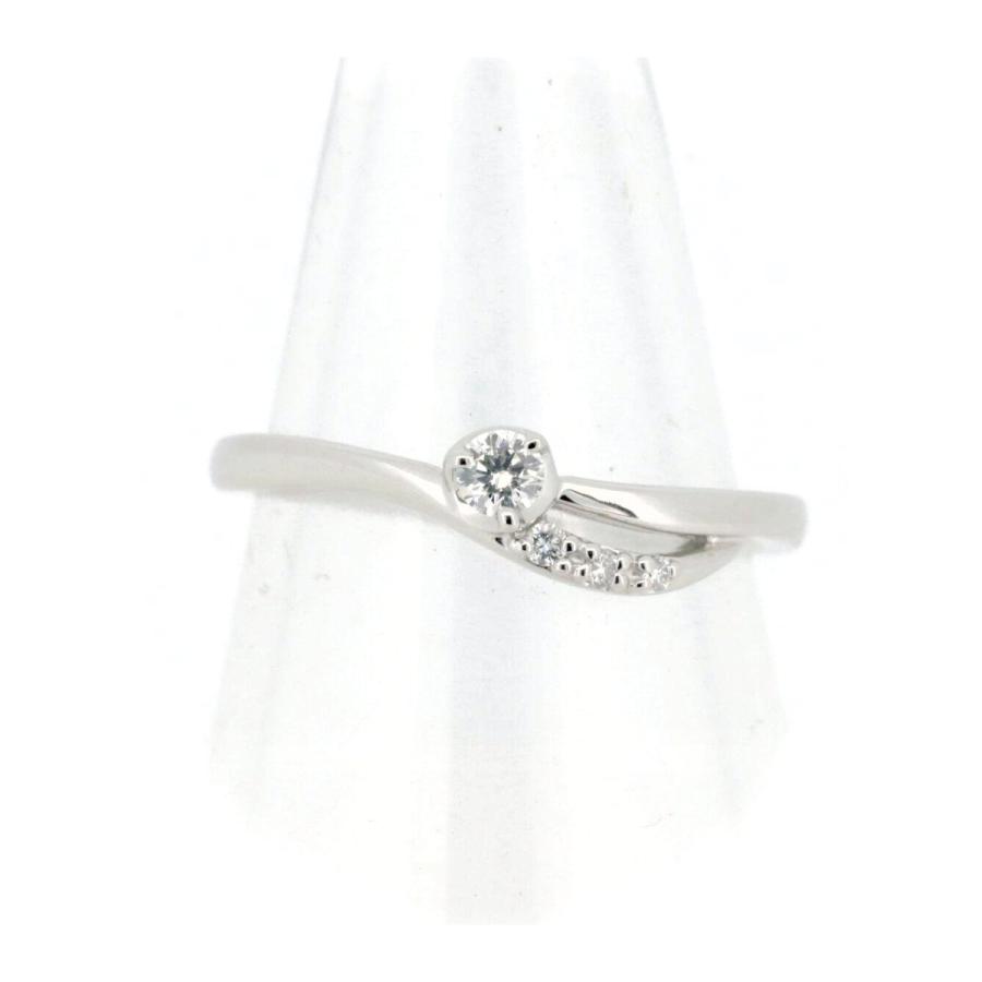 4℃ Pt950 ダイヤモンド リング 8号 4℃ ヨンドシー リング 指輪