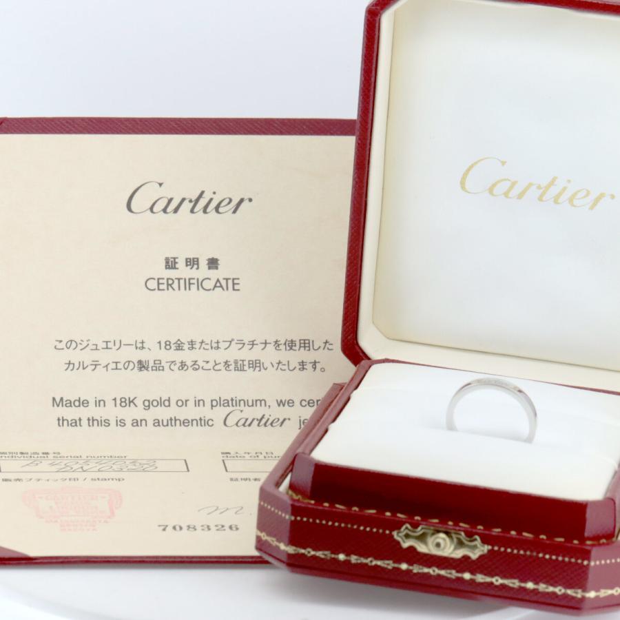Cartier カルティエ エングレーブド リング 指輪 12号 B4054052 Pt950  