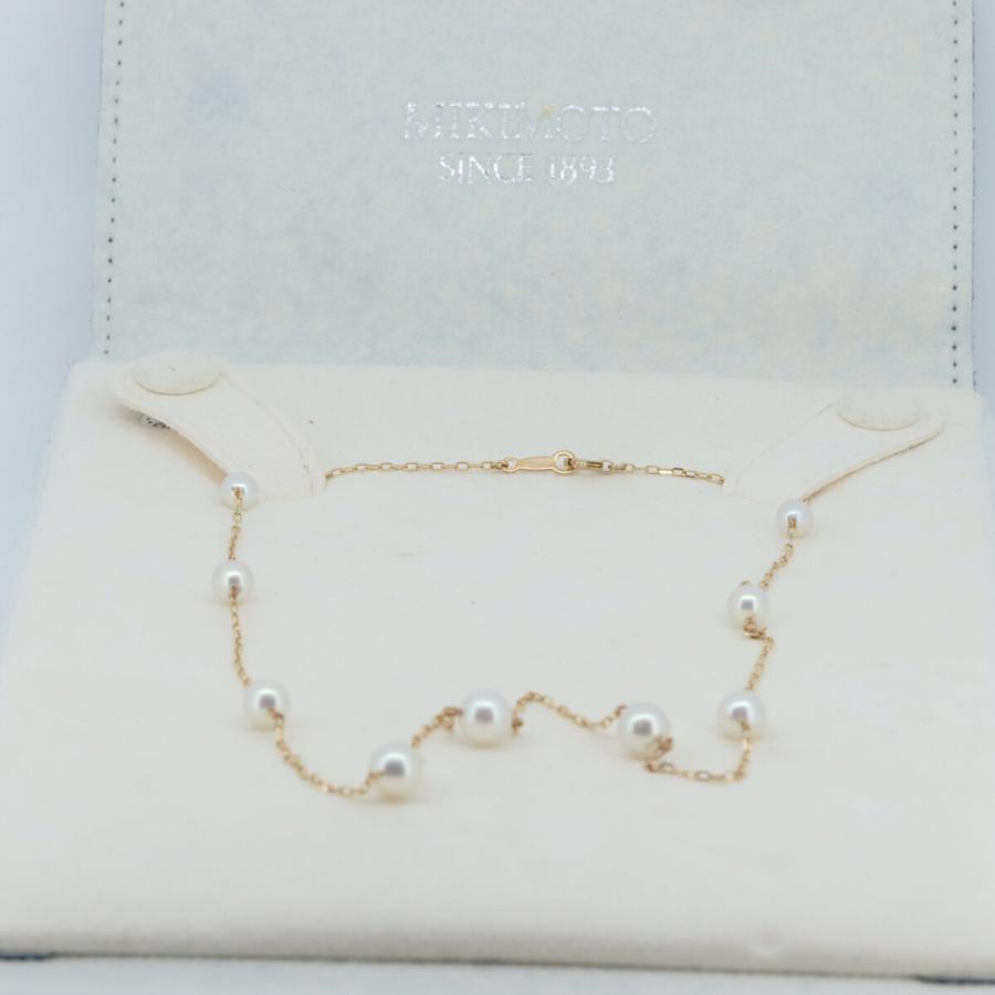 MIKIMOTO（ミキモト） パール ステーション ネックレス 4.6ミリ〜6.2