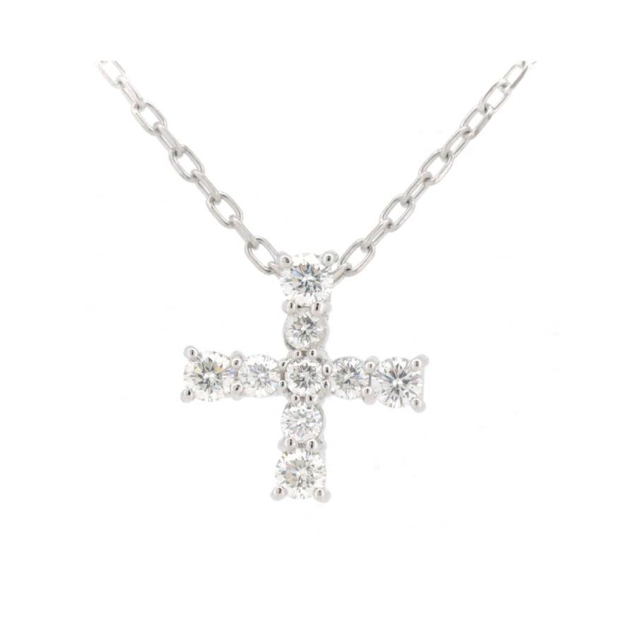 MIKIMOTO（ミキモト） ダイヤモンド クロス ネックレス 0.31ct