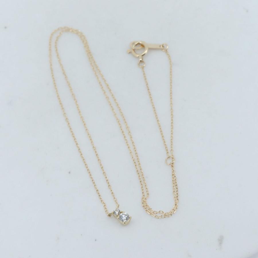 ヨンドシー ダイヤモンド ネックレス 4℃ K18YG(18金 イエローゴールド) 質屋出品