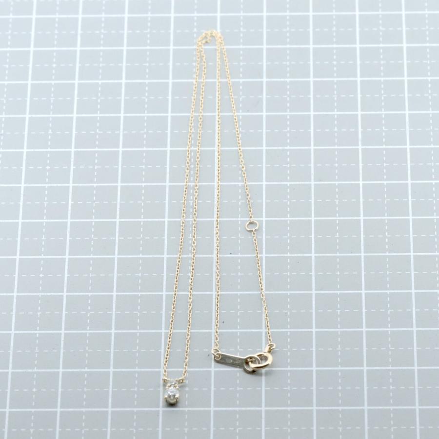 ヨンドシー ダイヤモンド ネックレス 4℃ K18YG(18金 イエローゴールド) 質屋出品