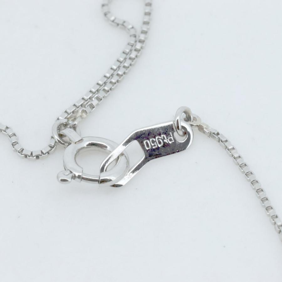 STAR JEWELRY　pt950　プラチナ　一粒　ネックレス　ダイヤ MOON SETTING DIAMOND NECKLACE 0.04ct(2XN0337)Pt950 ネックレス