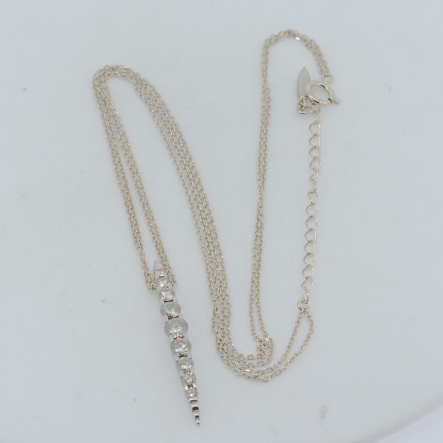 カシケイ ネイキッド ダイヤモンド ネックレス 1.00ct K18BG(18金