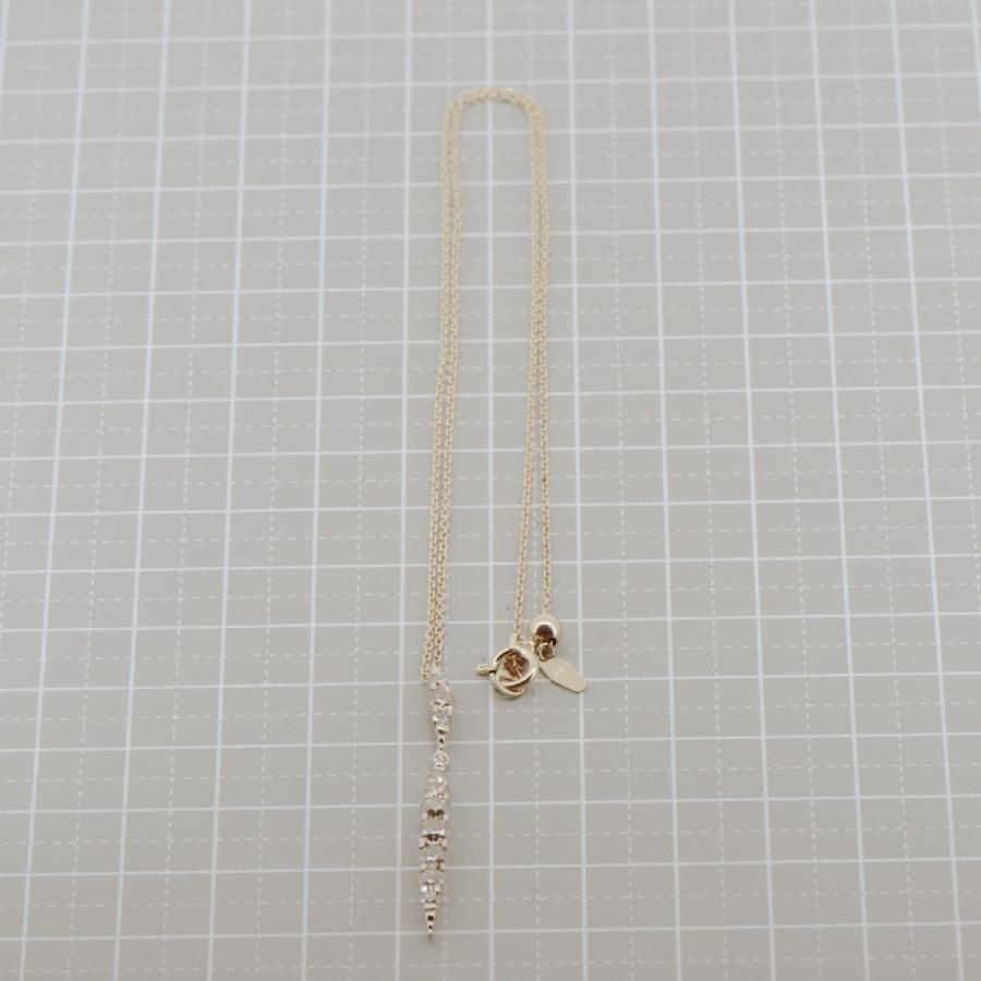 カシケイ ネイキッド ダイヤモンド ネックレス 1.00ct K18BG(18金 