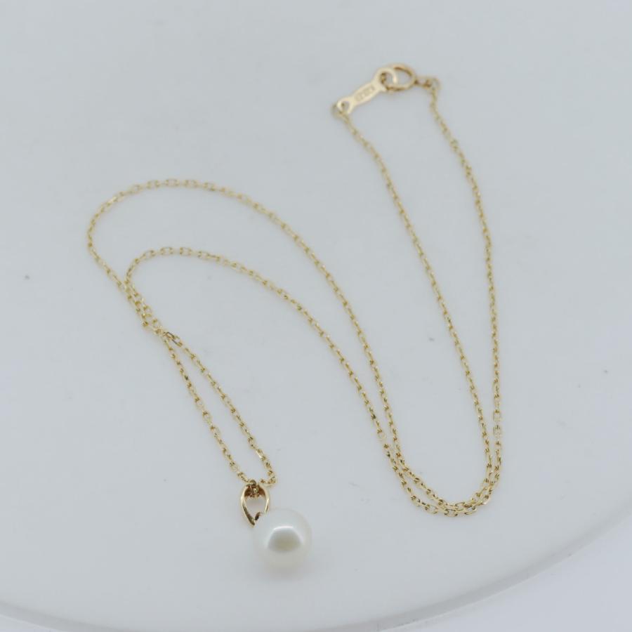 MIKIMOTO（ミキモト） パール ネックレス 7.3ミリ K18YG(18金 イエロー 