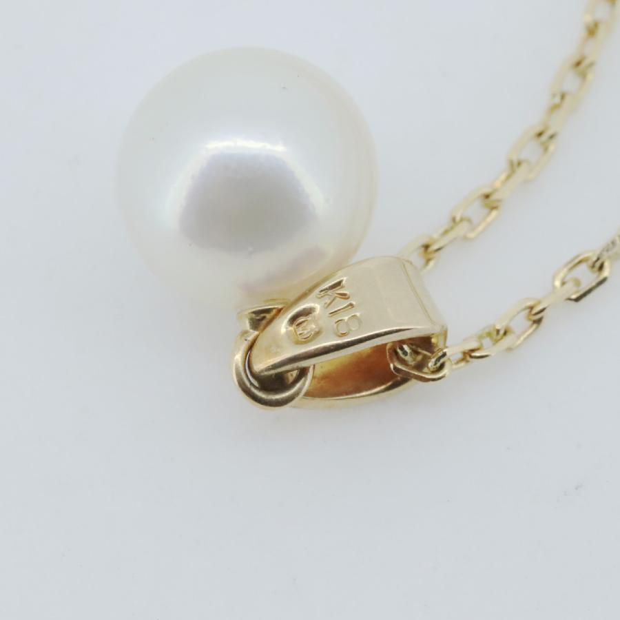 MIKIMOTO（ミキモト） パール ネックレス 7.3ミリ K18YG(18金 イエロー 