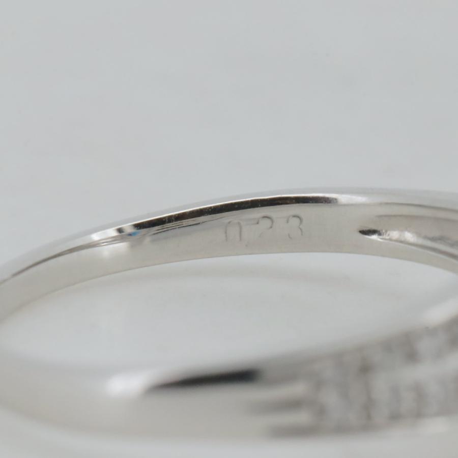 アウイナイト ダイヤモンド リング 指輪 17号 0.23ct 0.12ct Pt900 