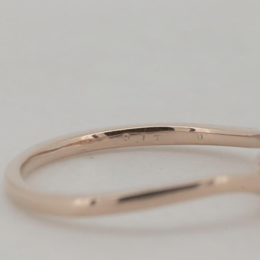 エステール ダイヤモンド リング 指輪 6号 0.17ct K18PG(18金 ピンク