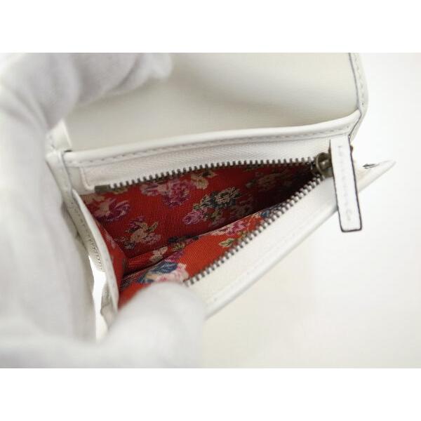 GUCCI♡新品未使用　ミニウォレット　ケース チェーン グッチ ダブルG カードケース ミニウォレット 536453 白