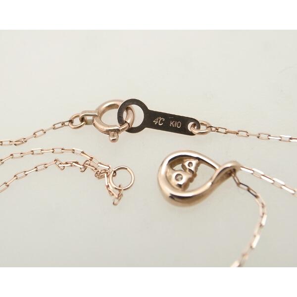 4℃（ヨンドシー） ダイヤモンド ネックレス k10PG(10金 ピンクゴールド