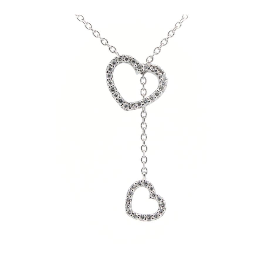 Ponte Vecchio ポンテヴェキオ ハートダイヤモンドネックレス 0.34ct 