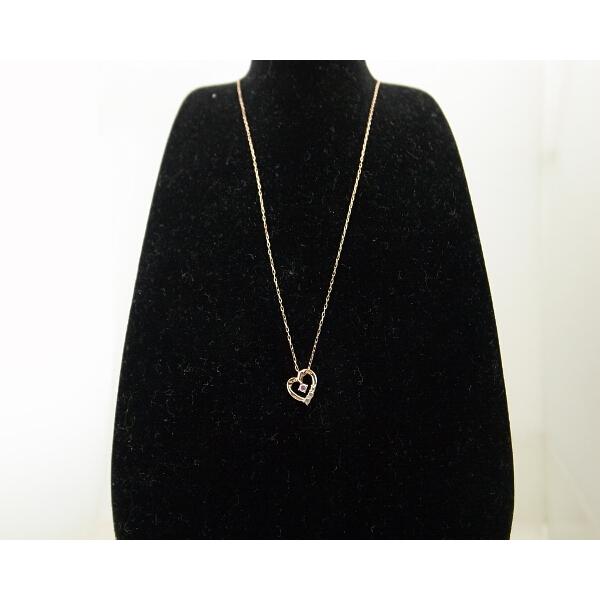 4℃ ヨンドシー 色石ネックレス K10PG(10金 ピンクゴールド) 質屋