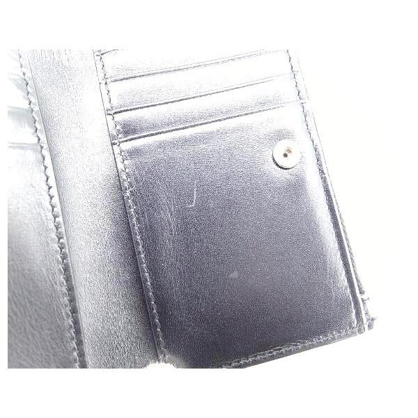 SAINT LAURENT イブ サンローラン コンパクト財布 575764 黒 質屋出品
