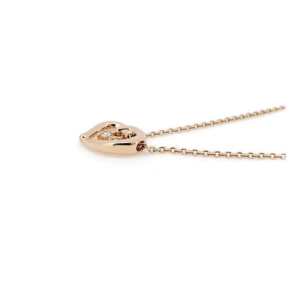 4℃ ヨンドシー ダイヤモンドネックレス K10PG(10金 ピンクゴールド 