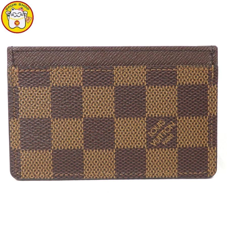 新品同様☆未使用　【LOUIS VUITTON】ルイ・ヴィトン　カードケース　ダミエ　N61722　ポルト カルト・サーンプル｜7takara