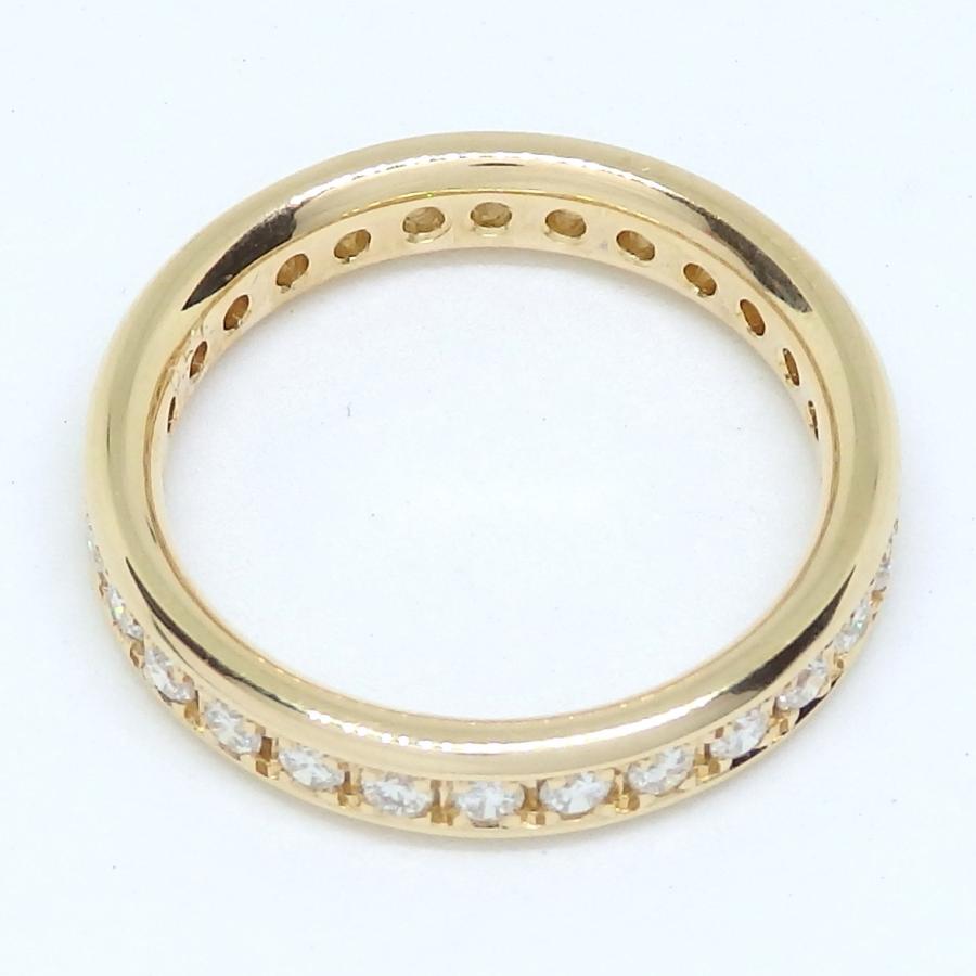 K18 ゴールド ダイヤモンド 0.57ct フルエタニティリング 指輪 美品 新品仕上げ済 :k20527-16:質タカラYahoo