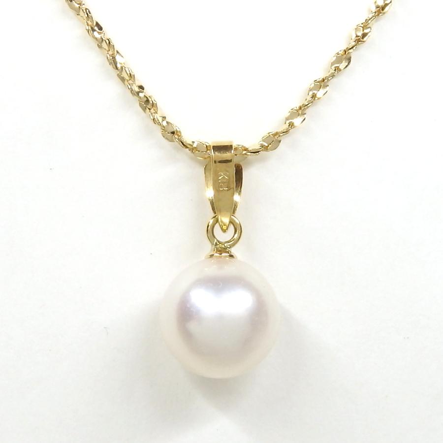 K18 18金 YG イエローゴールド ネックレス マベパール(真珠) 総重量約  