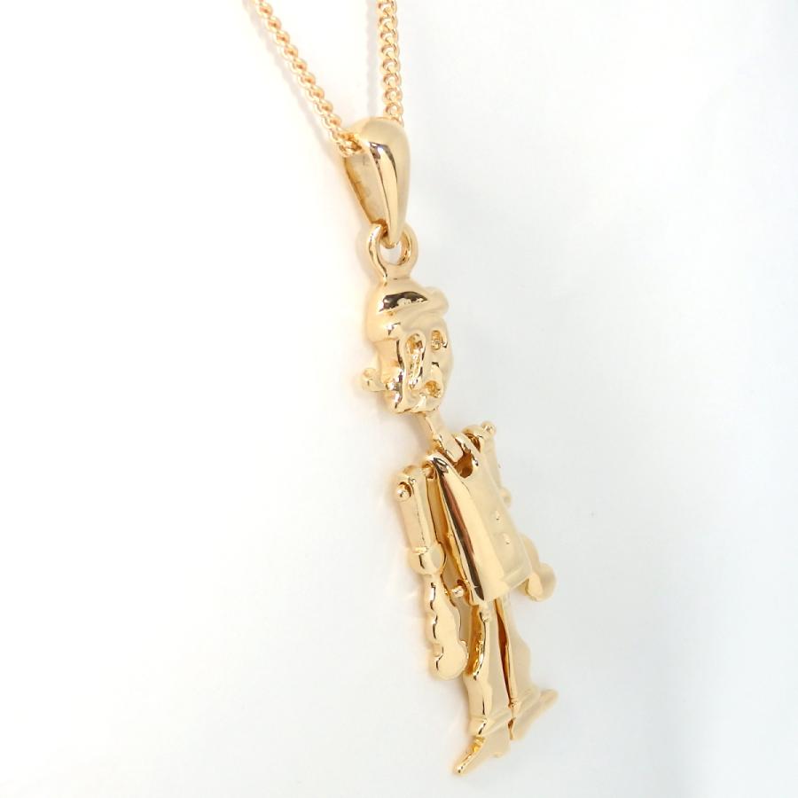 K18 ゴールド ペンダント トップのみ 揺れる 人形 中古 美品
