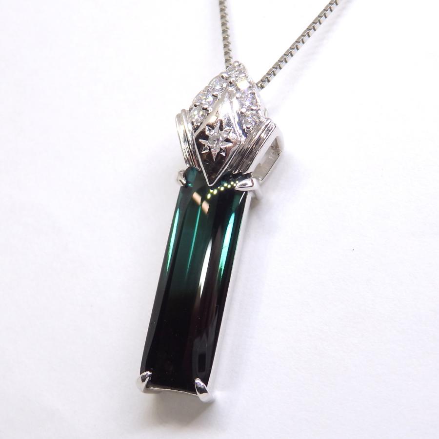 Pt900 プラチナ パーティカラード トルマリン 3.14ct ダイヤモンド 