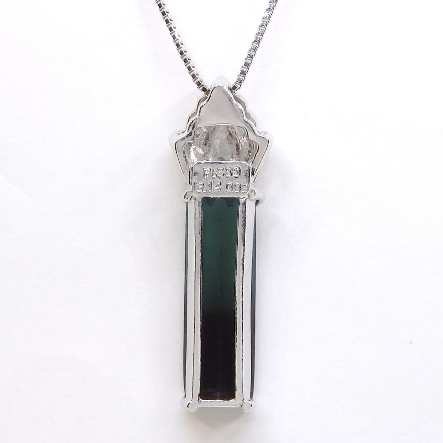 Pt900 プラチナ パーティカラード トルマリン 3.14ct ダイヤモンド 