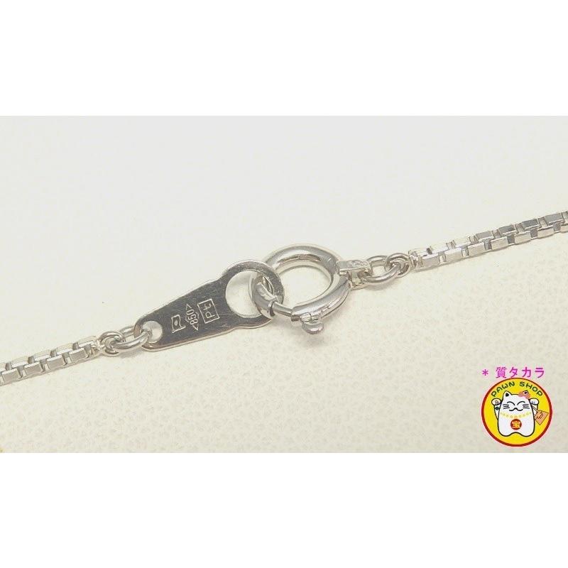 Pt900 プラチナ　サファイア 0.57ct ダイヤモンド 0.58ct ペンダント付ネックレス　中古　美品　レディース　ジュエリー　ダイヤ　質屋　9月誕生石_5