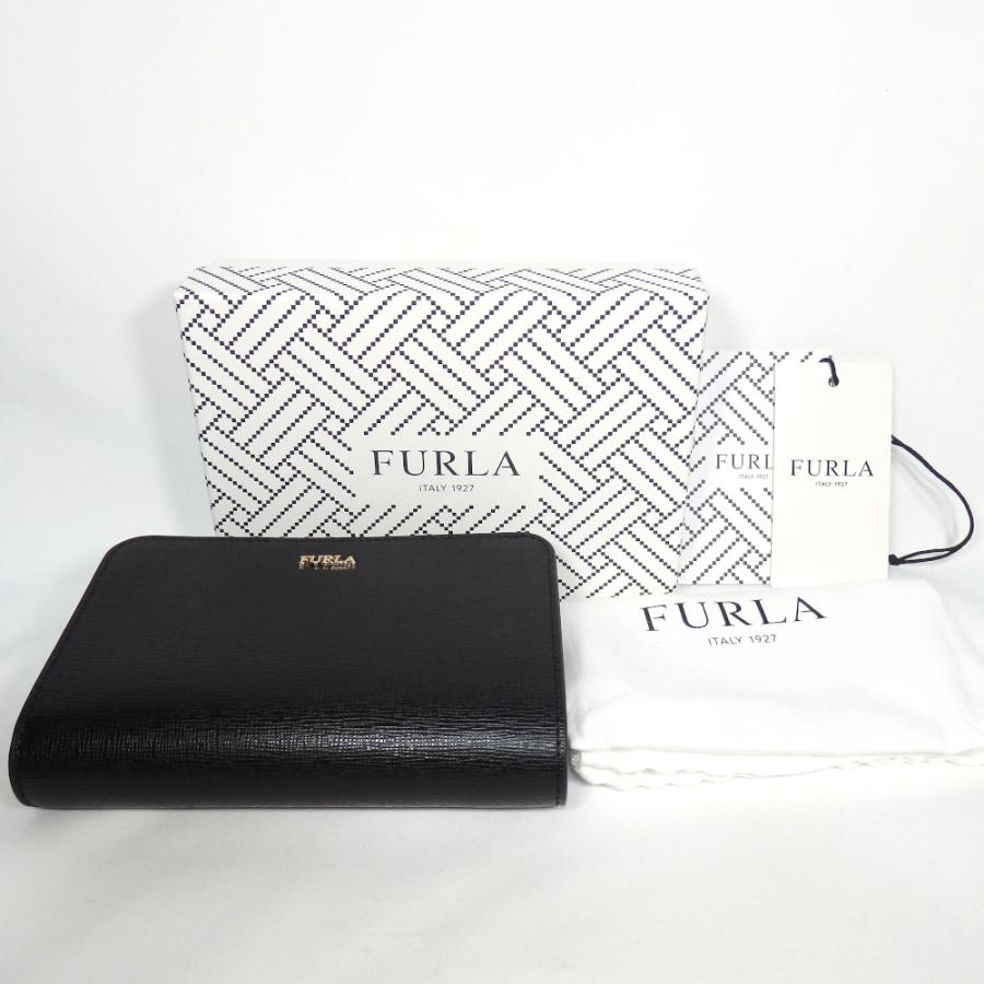 FURLA】フルラ バビロン ジップ ブラック コンパクト 財布