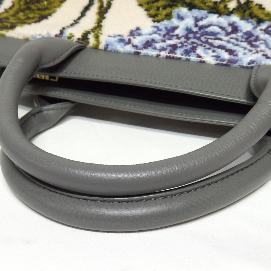 フェイラー  バック　FEI L ER  新品　本革　グレー　紫陽花 フェイラー バック FEI L ER 新品 本革 グレー 紫陽花