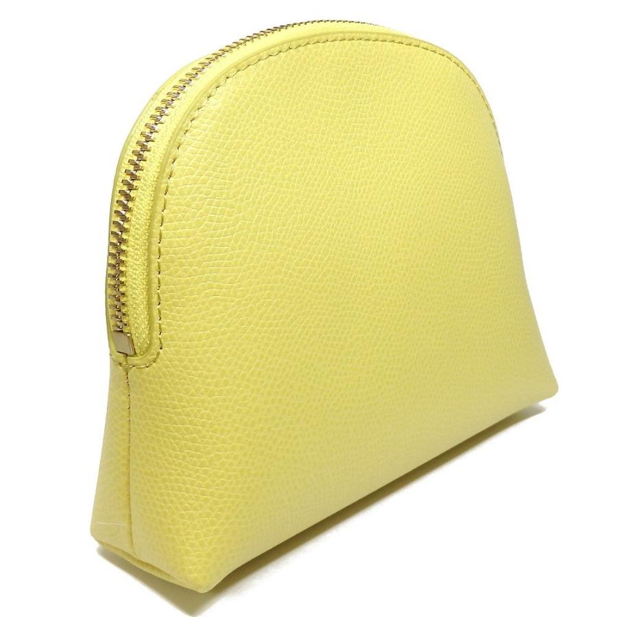 FURLA】フルラ 化粧ポーチ ポーチ レザー イエロー 未使用品 美品 
