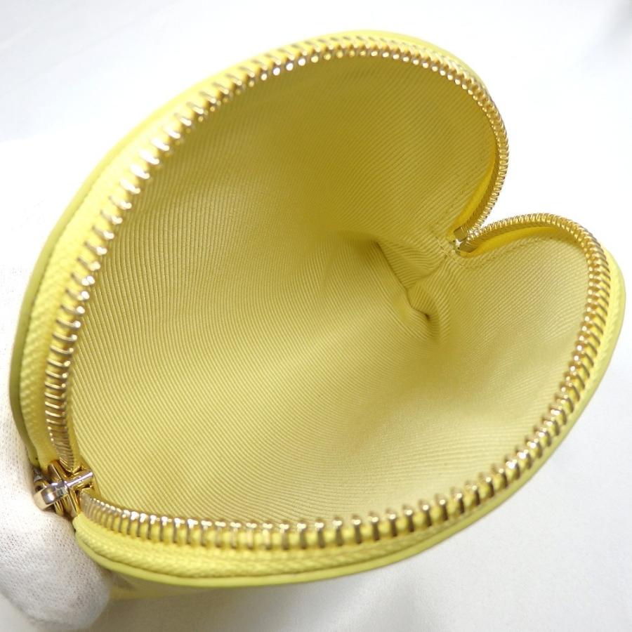 FURLA】フルラ 化粧ポーチ ポーチ レザー イエロー 未使用品 美品 