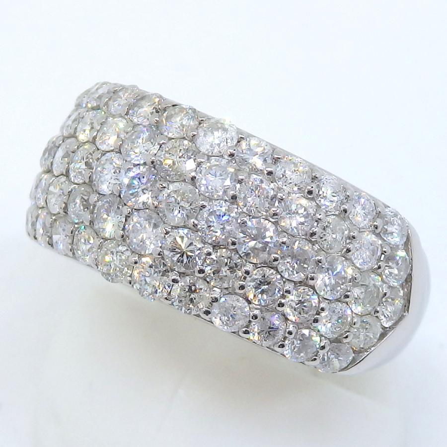 Pt900 プラチナ ダイヤモンド 2.02ct 指輪 パヴェ ボリューム Pt900 プラチナ ダイヤモンド 2.02ct 指輪 パヴェ ボリューム