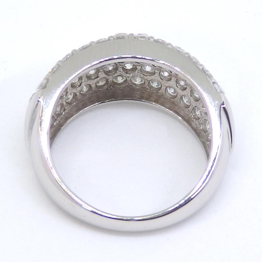 Pt900 プラチナ ダイヤモンド 2.02ct 指輪 パヴェ ボリューム Pt900 プラチナ ダイヤモンド 2.02ct 指輪 パヴェ ボリューム