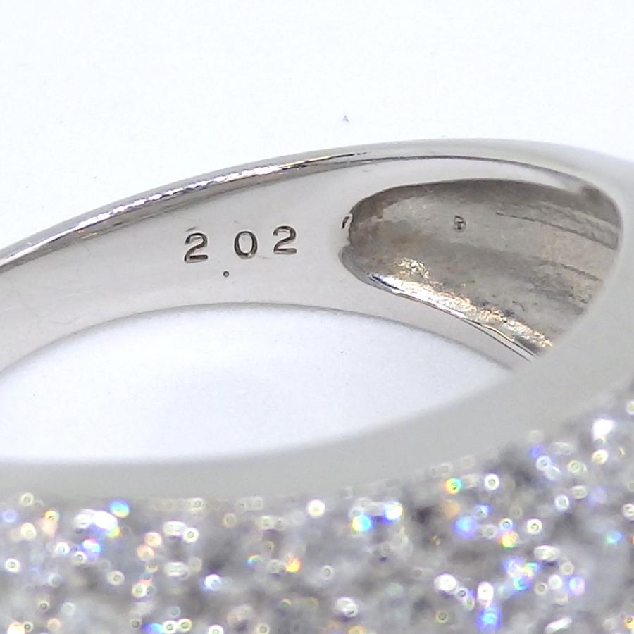 Pt900 プラチナ ダイヤモンド 2.02ct 指輪 パヴェ ボリューム Pt900 プラチナ ダイヤモンド 2.02ct 指輪 パヴェ ボリューム