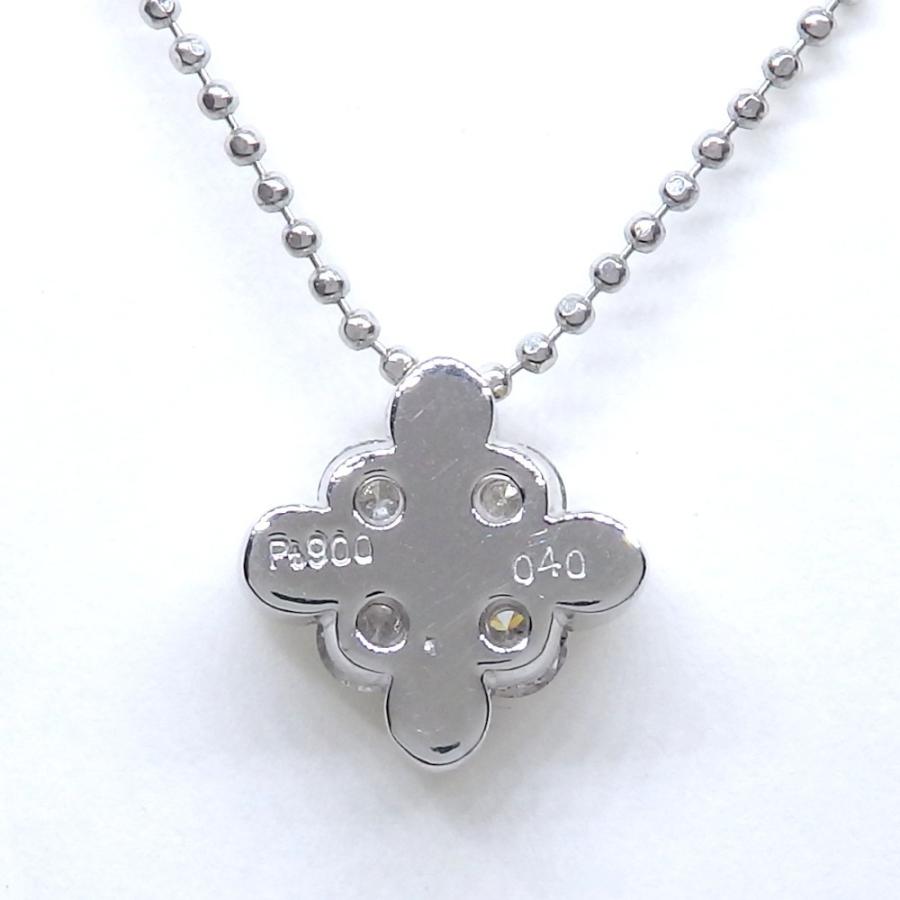 プラチナ ダイアモンド ネックレス Pt900 プラチナ ダイヤモンド 0.40ct ペンダント付ネックレス 中古 美