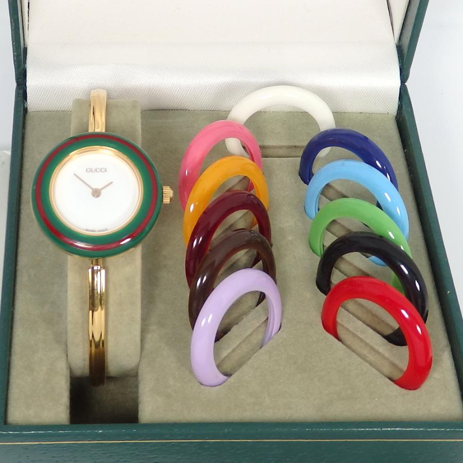 GUCCI グッチ 腕時計　チェンジベゼル12色 GUCCI グッチ チェンジベゼル ベゼルウォッチ 12色 11/12.2