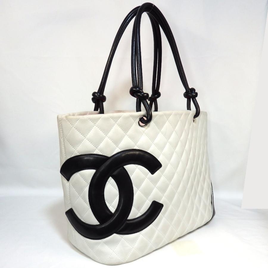 CAMBON 【CHANEL】シャネル カンボン ラージ トートバッグ ショルダー 