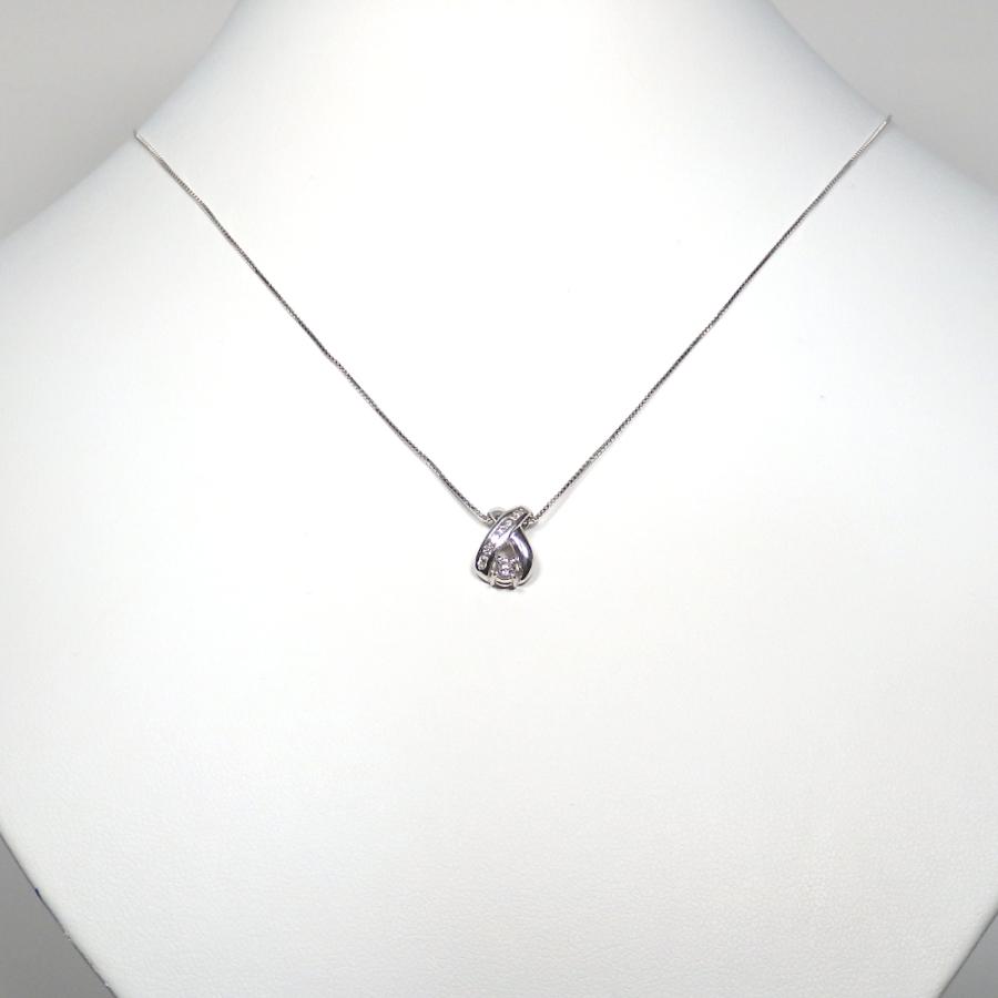 Pt900 プラチナ ダイヤモンド 0.18ct ペンダント トップ 中古 美品 