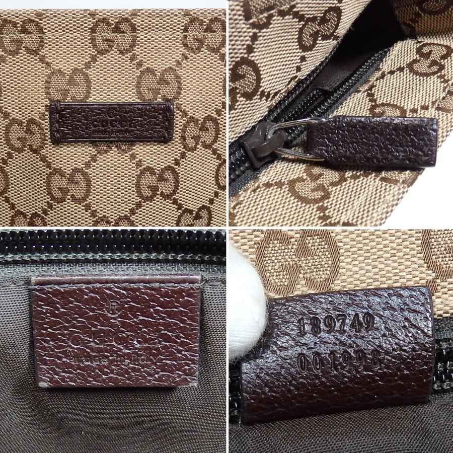 GUCCI 【GUCCI】 グッチ ショルダーバッグ 189749 ベージュ×ダーク 