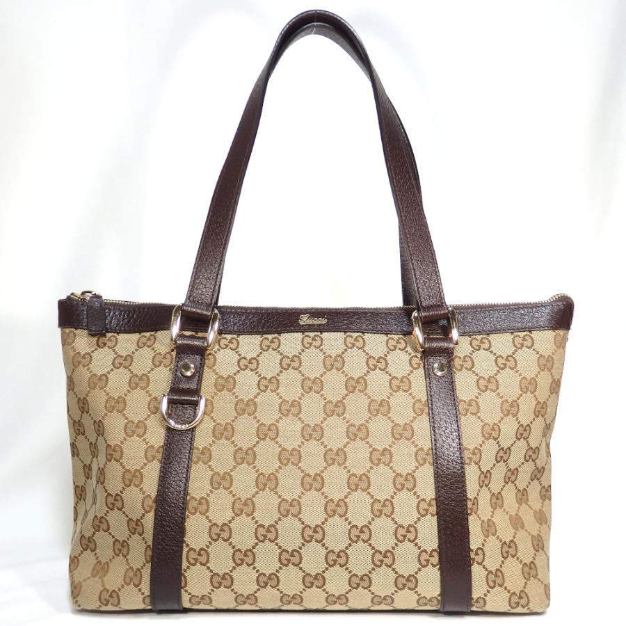 GUCCI】 グッチ トートバッグ 141470 KY9JG ベージュ×ダーク  