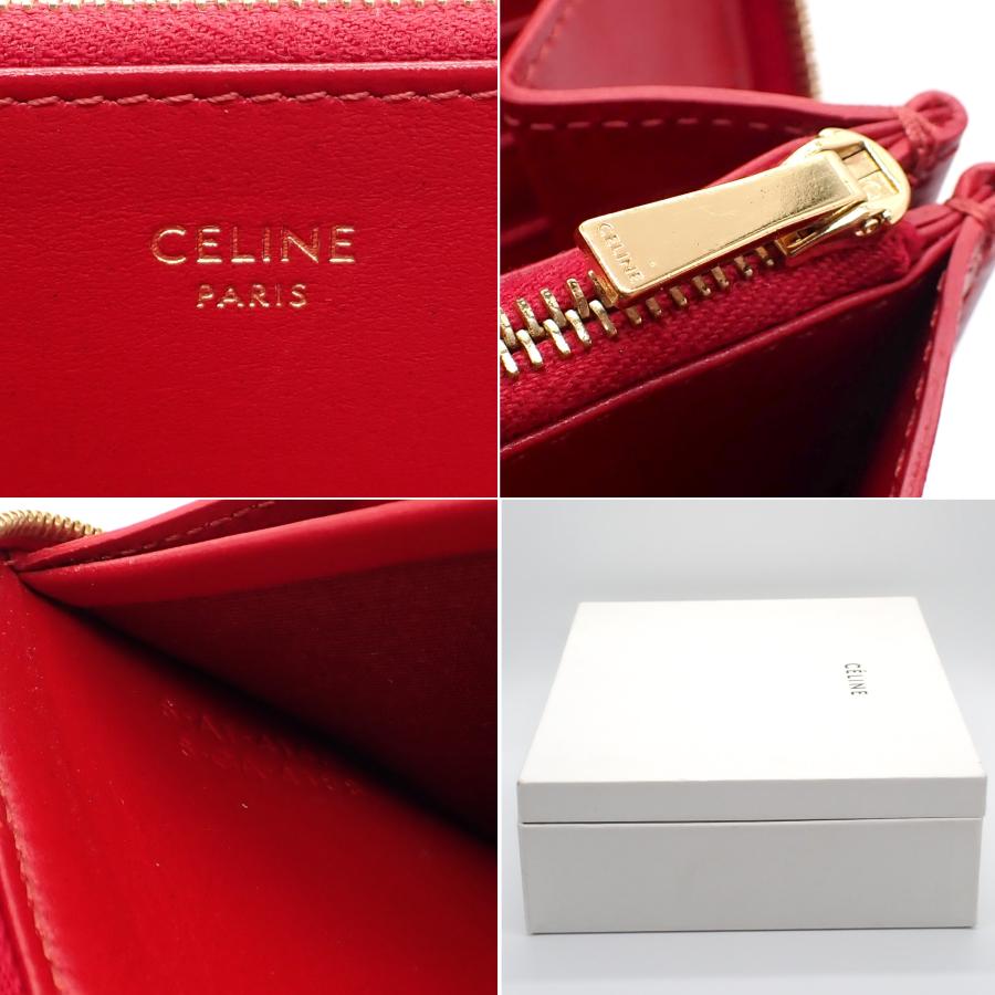 CELINE（セリーヌ） 【CELINE】セリーヌ ジップドウォレット レザー 