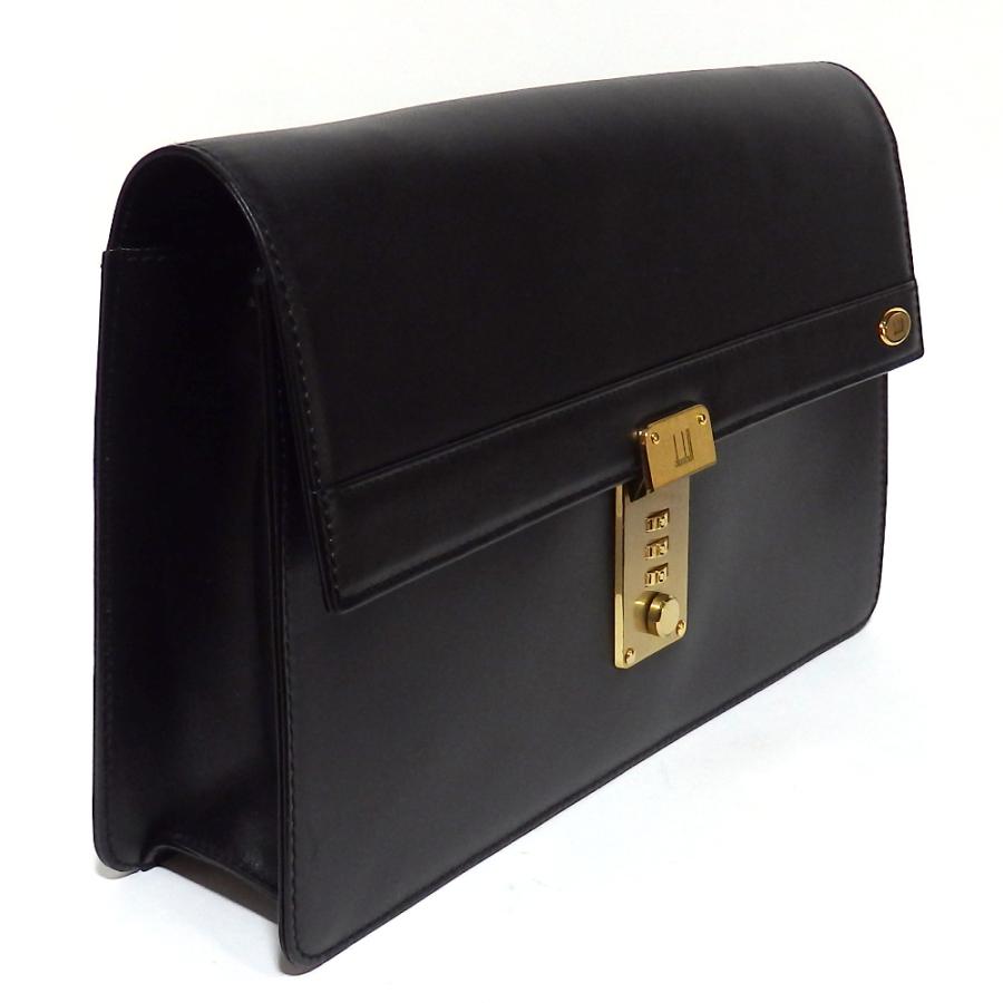 dunhill 【dunhill】ダンヒル セカンドバッグ 黒 レザー LD 9290 dunhill 【dunhill】ダンヒル セカンドバッグ 黒 レザー LD 9290