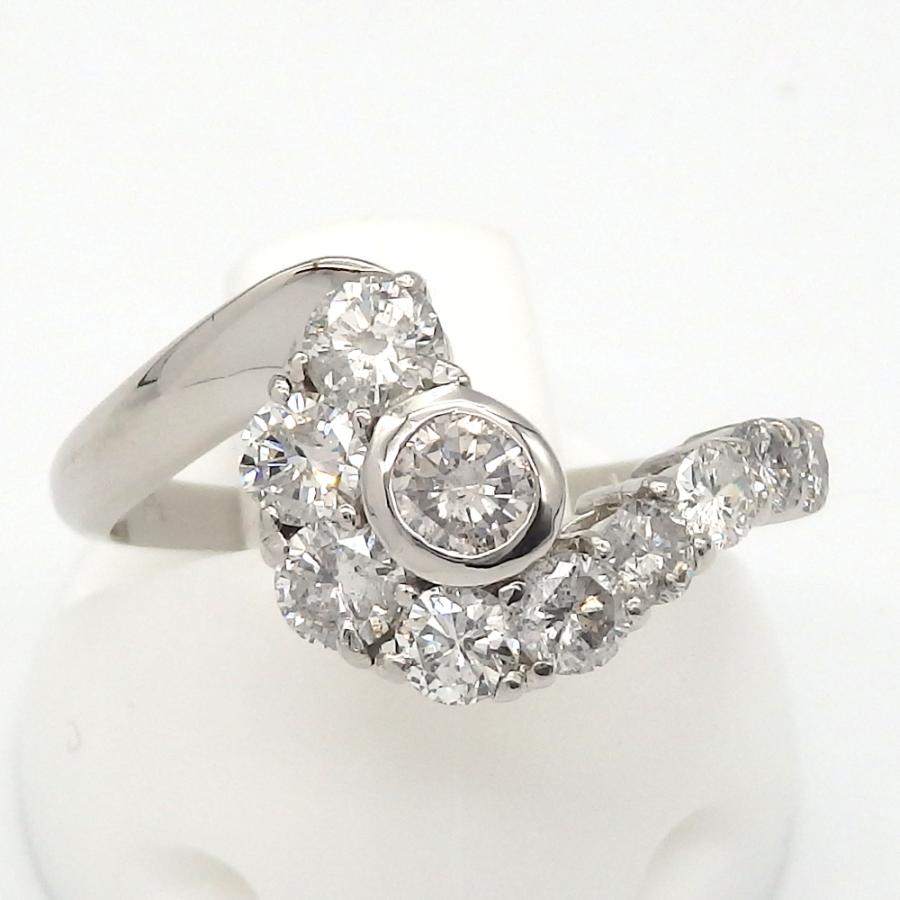 Pt プラチナ ダイヤモンド 1.00ct 指輪 1カラット 中古 美品 リング 新品仕上済 レディース ジュエリー ダイヤ 質屋 :r52n310112-11:質タカラ!ショップ 通販 ★ダイヤモンド0.2カラット!フチありウエーブ エタニティ! ★K18WG ダイヤモンド エタニティ ウェーブ リング指輪 リング ダイア リング ハーフ エタニティ ウエーブ ウェーブ 0.2カラット ギフト プレゼント
