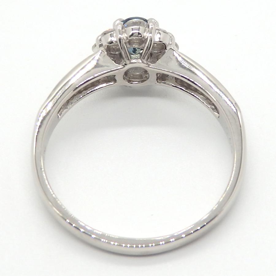 Pt900 プラチナ アレキサンドライト 0.40ct ダイヤモンド 0.63ct 指輪 
