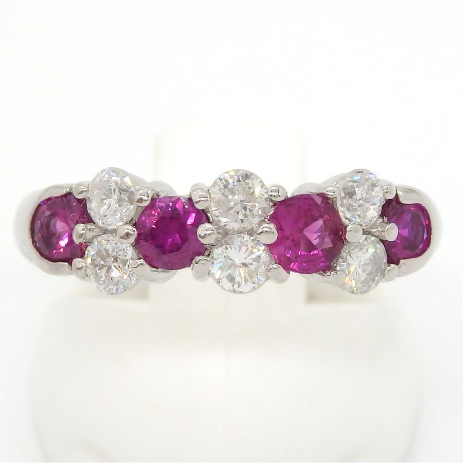 K18YG】ルビー 1.64ct リング ダイヤ取り巻き