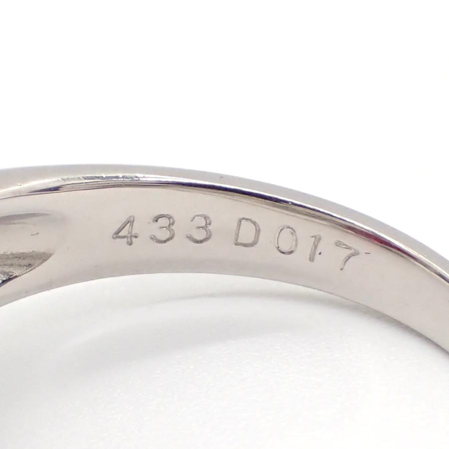 Pt850 プラチナ アルマンダイト ガーネット 4.33ct ダイヤモンド 0.17