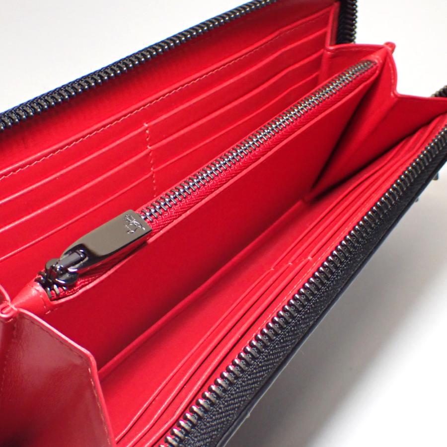 【箱付き】クリスチャン ルブタン ラウンドファスナー 長財布 レザー カモ柄 Christian Louboutin クリスチャン ルブタン ラウンドファスナー