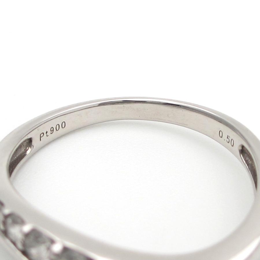 Pt900 プラチナ ダイヤモンド 0.50ct 指輪 中古 美品 新品仕上げ済 