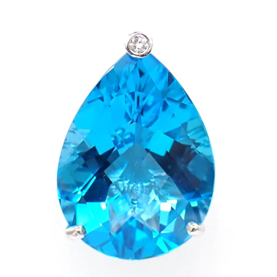 k18WG ホワイトゴールド 0.04ct ペンダントトップ