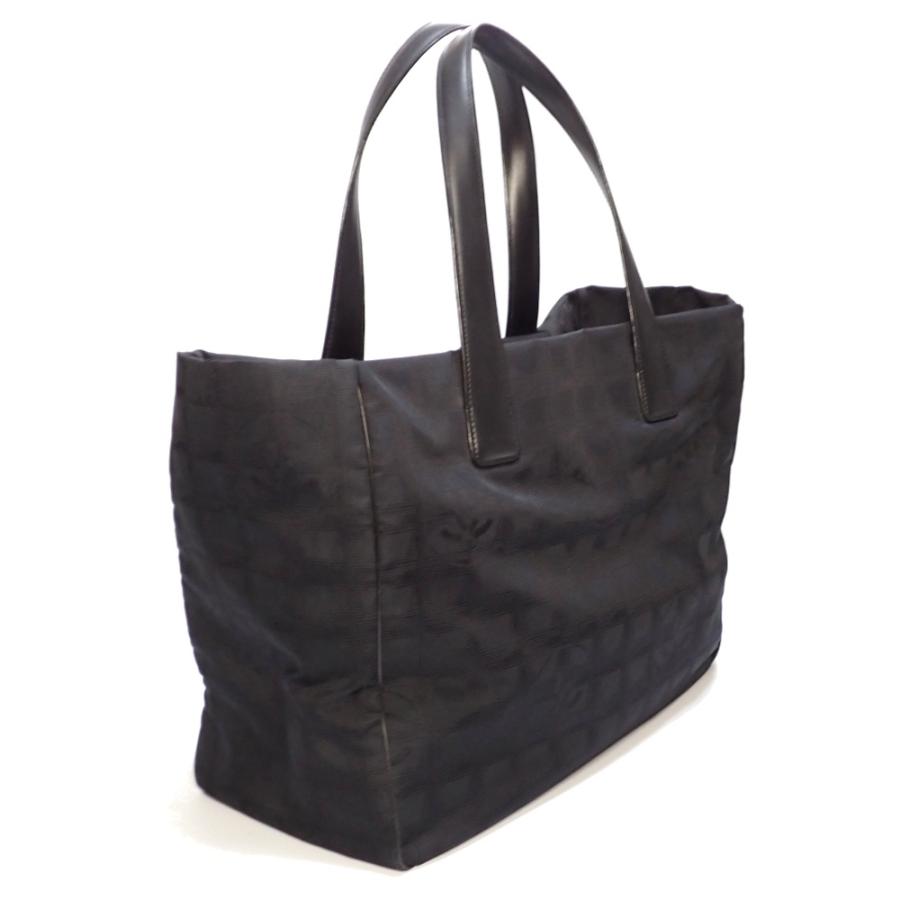 【CHANEL】 シャネル　ニュートラベルライン　トートMM　トートバッグ　A15991　ナイロン×レザー　10番台　ブラック　バッグ　中古　質屋の画像