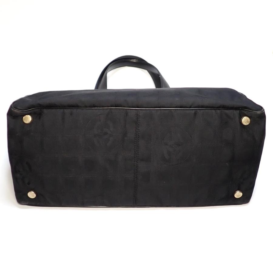 【CHANEL】 シャネル　ニュートラベルライン　トートMM　トートバッグ　A15991　ナイロン×レザー　10番台　ブラック　バッグ　中古　質屋の画像